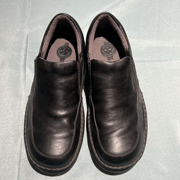 Dr. Doc Martens Mens Shoes‎ 12 Black Leather Slip On Loafer Casual B29